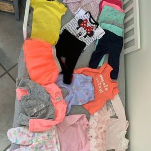 3-6 months baby girl clothes.